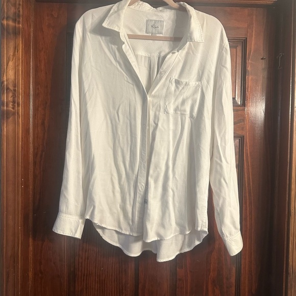 Rails White Button-Up Top - Picture 2 of 3